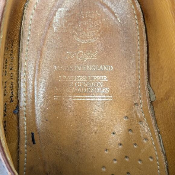 VTG Dr. Martens Brown Monk Strap Shoes Size 10 Made in England Preppy Chunky - Picture 9 of 10